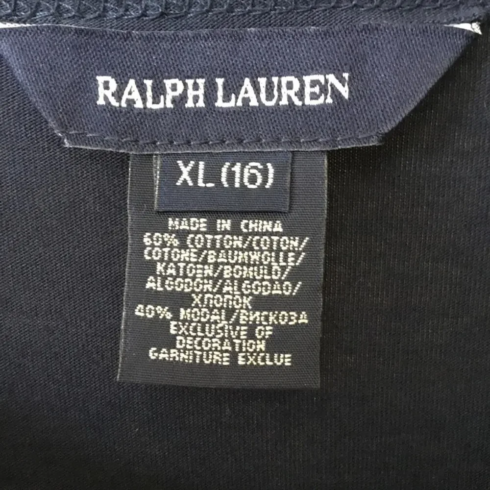 Ralph Lauren Girl Black Dress with Purple Belt